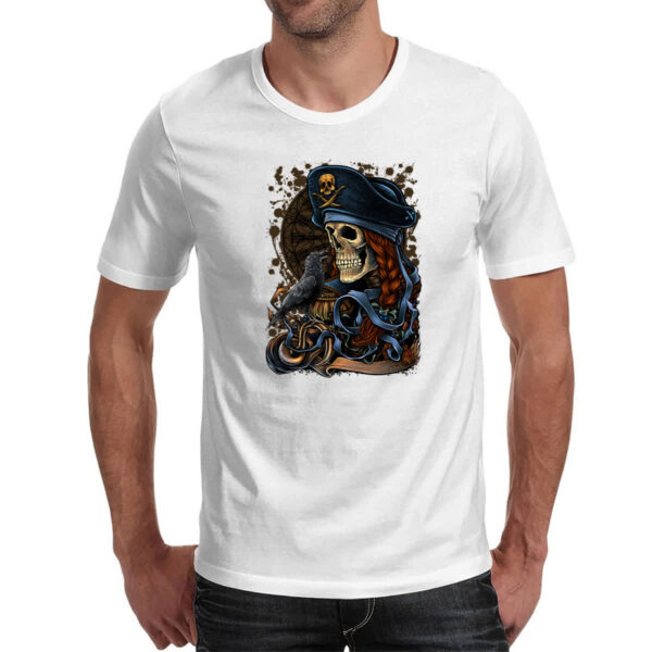 Camiseta Unissex Caveira pirata - Imagem 2