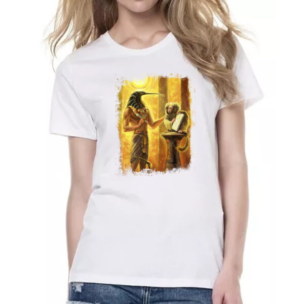 Camiseta Baby Look Egito Maat e escriba - Imagem 2
