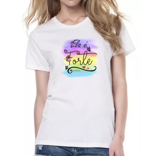 Camiseta Baby Look Ela e forte - Imagem 2