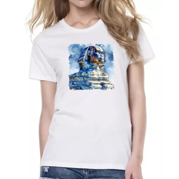Camiseta Baby Look Esfinge Watercolor - Imagem 2