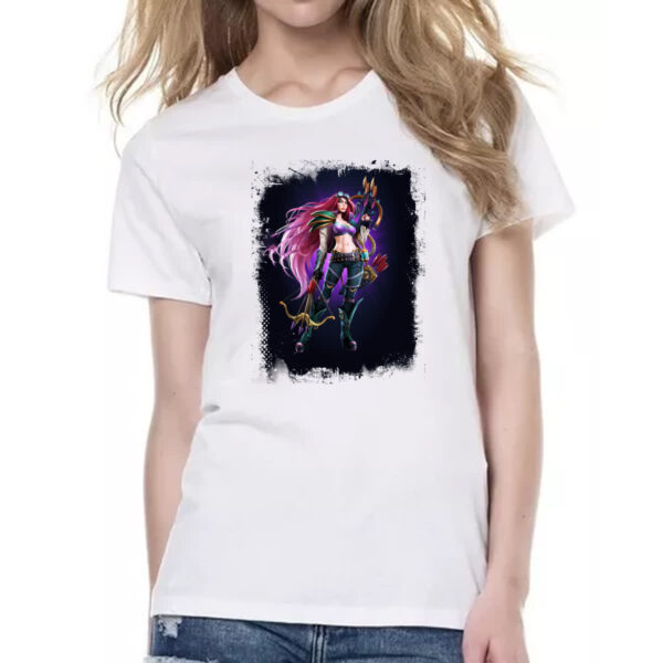 Camiseta Baby Look Empires and Puzzles Heroi Domitia - Imagem 2