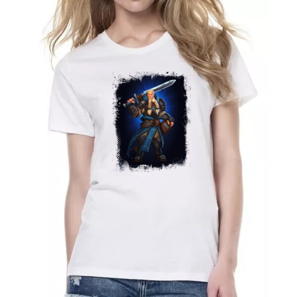 Camiseta Baby Look Empires and Puzzles Heroi Rei Arthur - Imagem 2