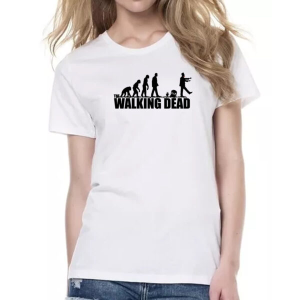 Camiseta Baby Look Evolucao The Walking Dead - Imagem 2