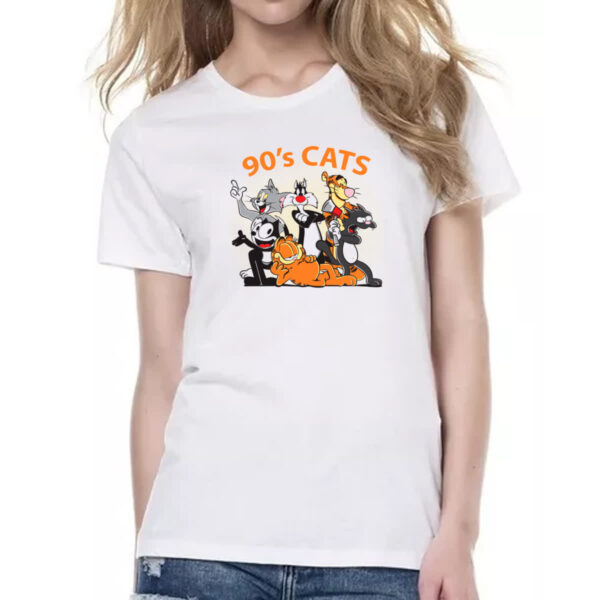 Camiseta Baby Look 90s cats - Imagem 2
