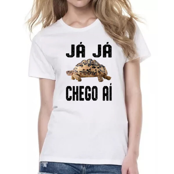Camiseta Baby Look Ja ja chego ai - Imagem 2