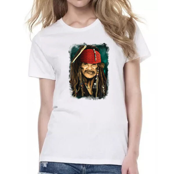 Camiseta Baby Look Jack Sparrow Madruga - Imagem 2
