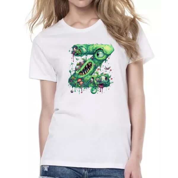 Camiseta Baby Look Zumbi Alfabeto Letra Z - Imagem 2