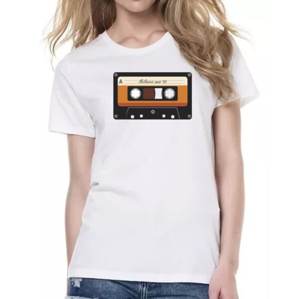 Camiseta Baby Look Fita K7 retro anos 90 - Imagem 2
