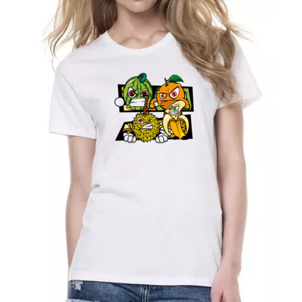 Camiseta Baby Look Frutas raivosas - Imagem 2