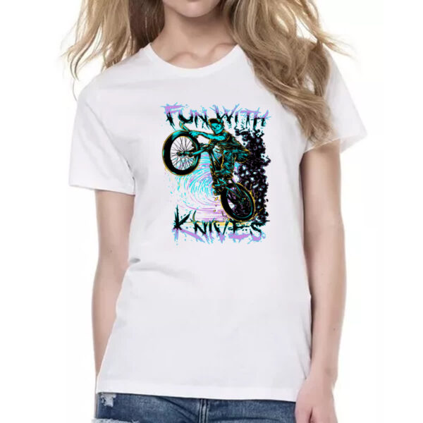 Camiseta Baby Look Fun with knives - Imagem 2