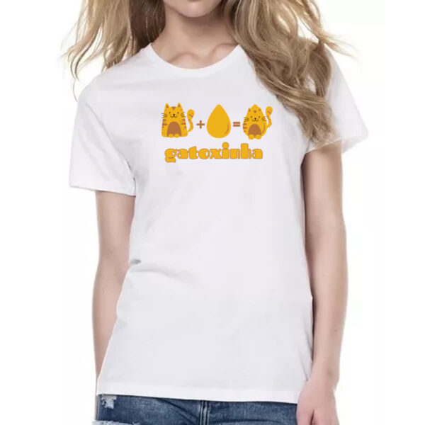 Camiseta Baby Look Gatoxinha - Imagem 2
