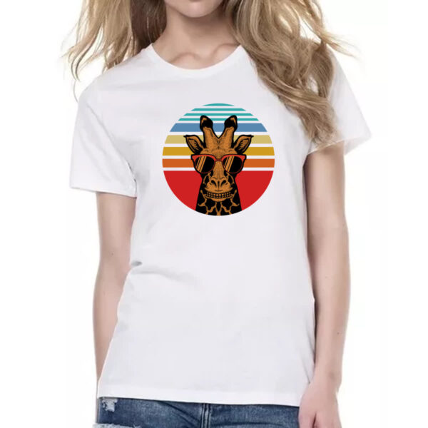 Camiseta Baby Look Girafa ray ban sunset - Imagem 2