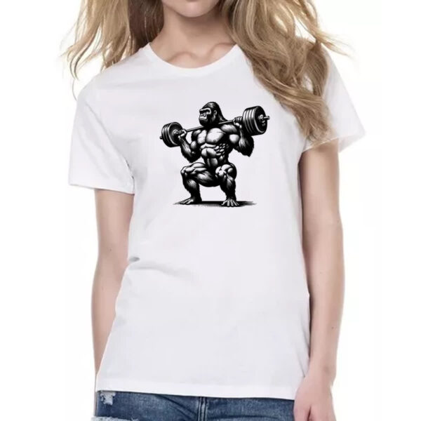 Camiseta Baby Look Gorila maromba - Imagem 2