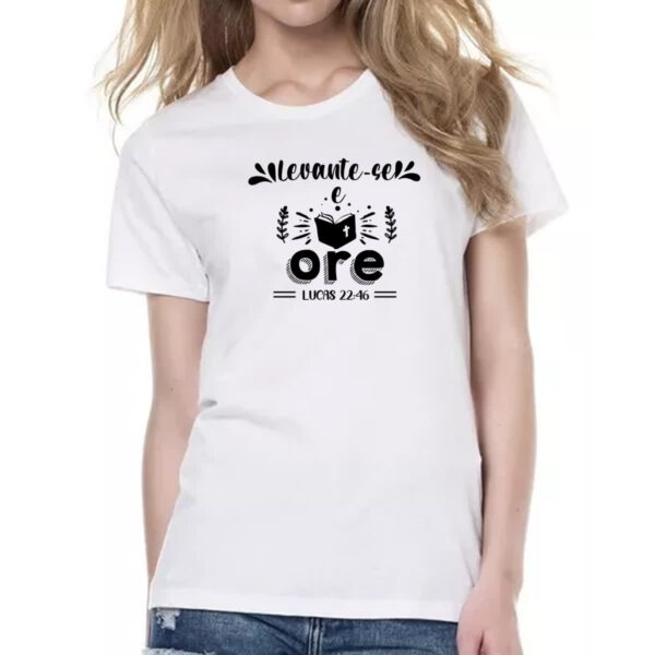 Camiseta Baby Look Gospel Lucas 22.46 - Imagem 2