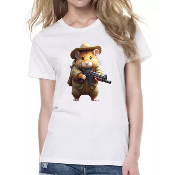 Camiseta Baby Look Indiana Hamster - Imagem 2
