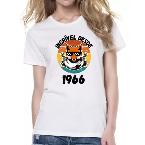 Camiseta Baby Look Incrivel desde 1966 - Imagem 2