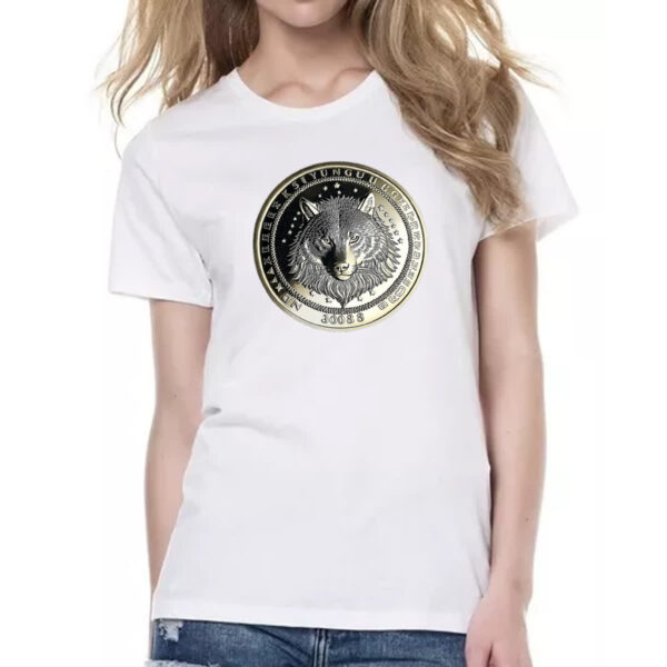 Camiseta Baby Look Lobo coin - Imagem 2