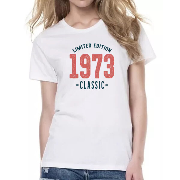 Camiseta Baby Look Limited Edition Classic 1973 - Imagem 2
