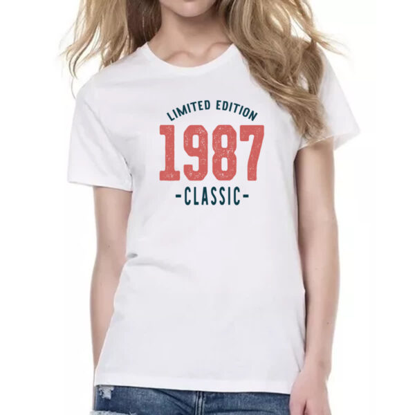 Camiseta Baby Look Limited Edition Classic 1987 - Imagem 2