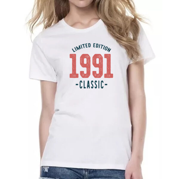 Camiseta Baby Look Limited Edition Classic 1991 - Imagem 2