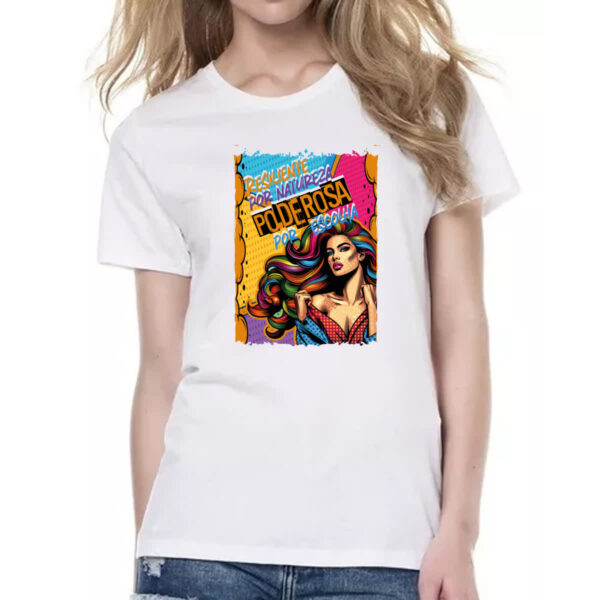 Camiseta Baby Look Mulher resiliente - Imagem 2