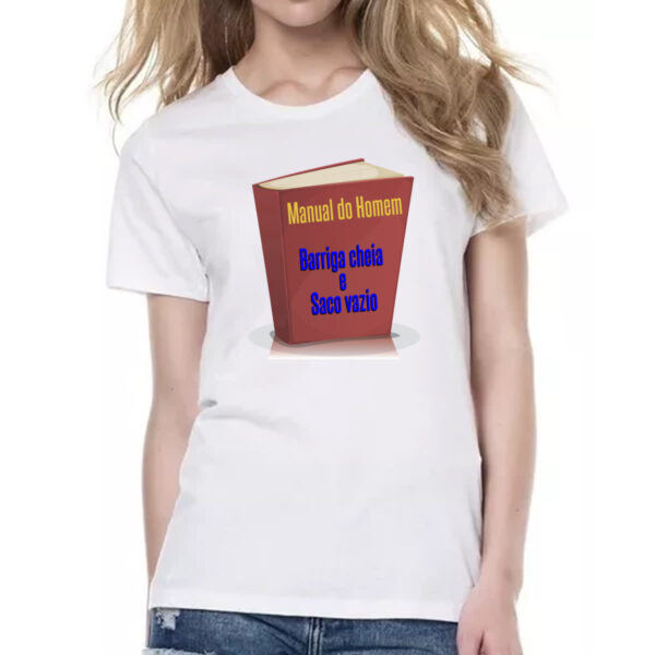 Camiseta Baby Look Manual do homem - Imagem 2