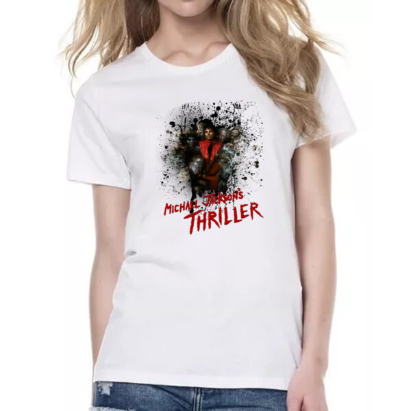 Camiseta Baby Look Michael Jackson Thriller 02 - Imagem 2