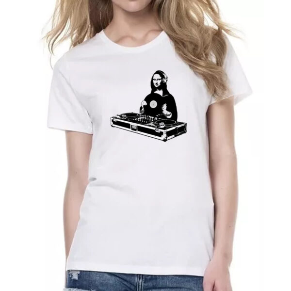 Camiseta Baby Look Monalisa DJ - Imagem 2
