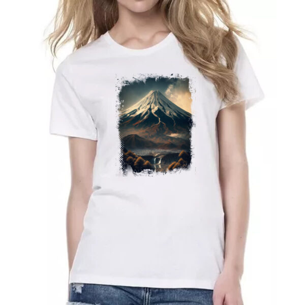 Camiseta Baby Look Montanha Fugi Japao 8 - Imagem 2