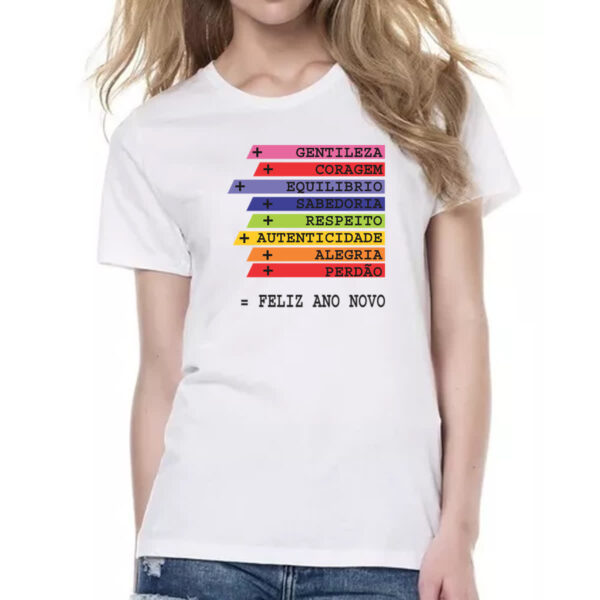 Camiseta Baby Look Ano novo de acoes - Imagem 2