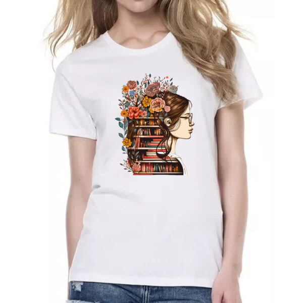Camiseta Baby Look Mulher de conhecimento - Imagem 2