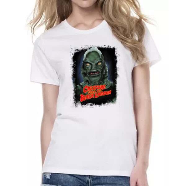 Camiseta Baby Look Nostalgia Criatura do Lago Negro - Imagem 2