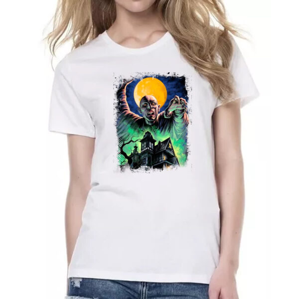 Camiseta Baby Look Nostalgia Nosferatu Pintura - Imagem 2