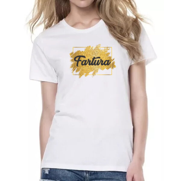 Camiseta Baby Look Ano novo fartura - Imagem 2