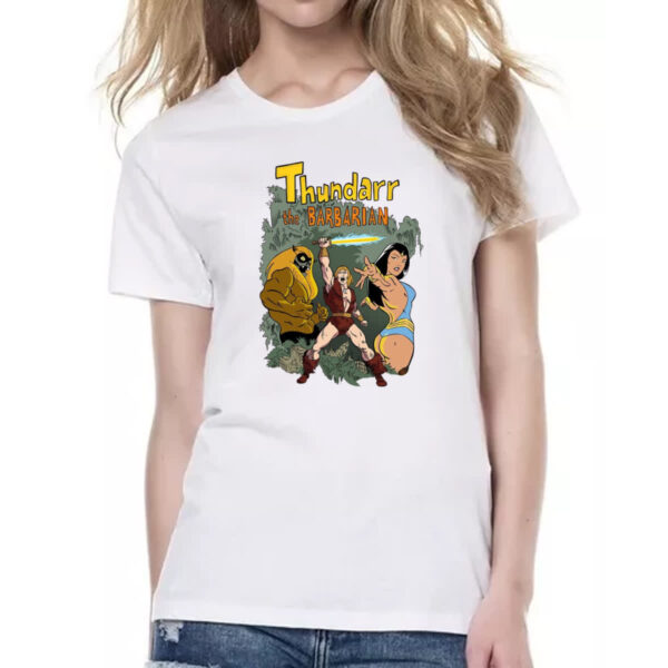 Camiseta Baby Look Nostalgia Thundarr o barbaro - Imagem 2