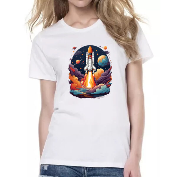 Camiseta Baby Look Nave Espacial em lancamento - Image 2