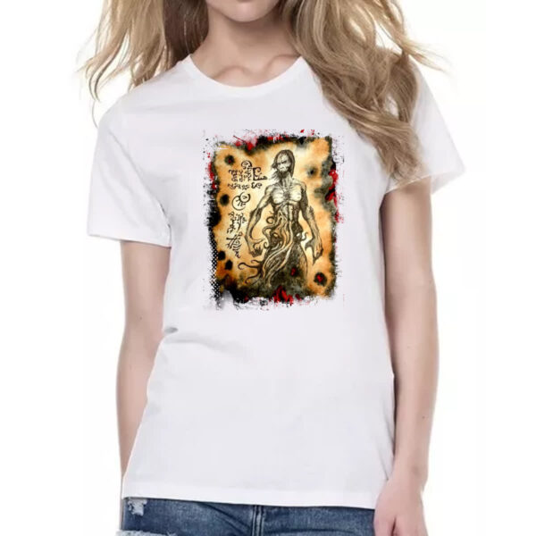 Camiseta Baby Look Necronomicon Fragmento Cthulhu Larp - Imagem 2