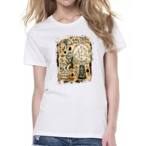 Camiseta Baby Look Necronomicon Fragmento Yog Sothoth - Imagem 2