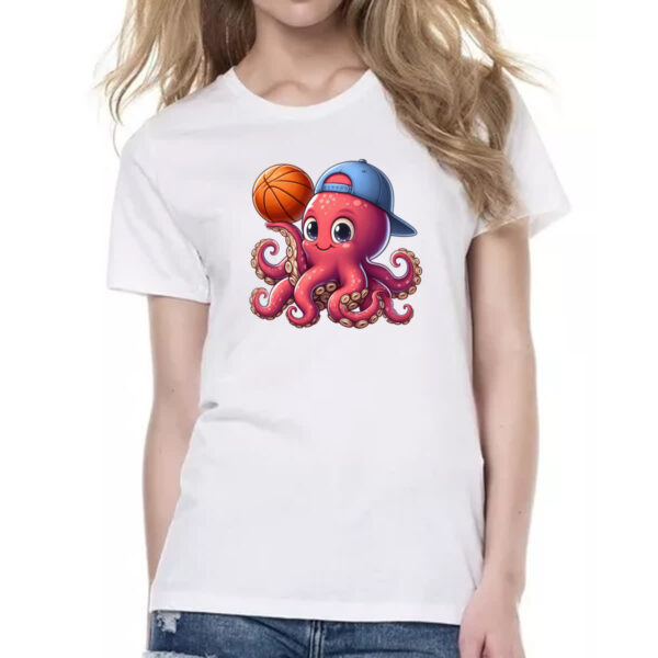 Camiseta Baby Look Octopus basquete - Imagem 2