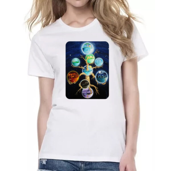 Camiseta Baby Look Os noves reinos - Mitologia Viking - Imagem 2
