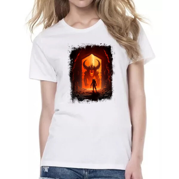 Camiseta Baby Look Portal do inferno 1 - Imagem 2