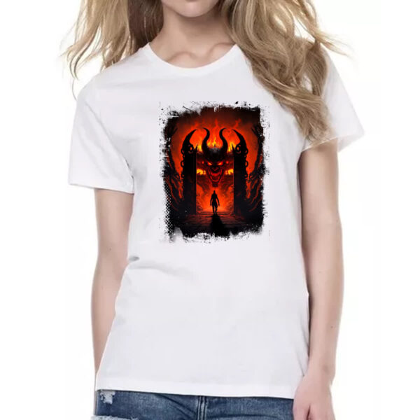Camiseta Baby Look Portal do inferno 2 - Imagem 2
