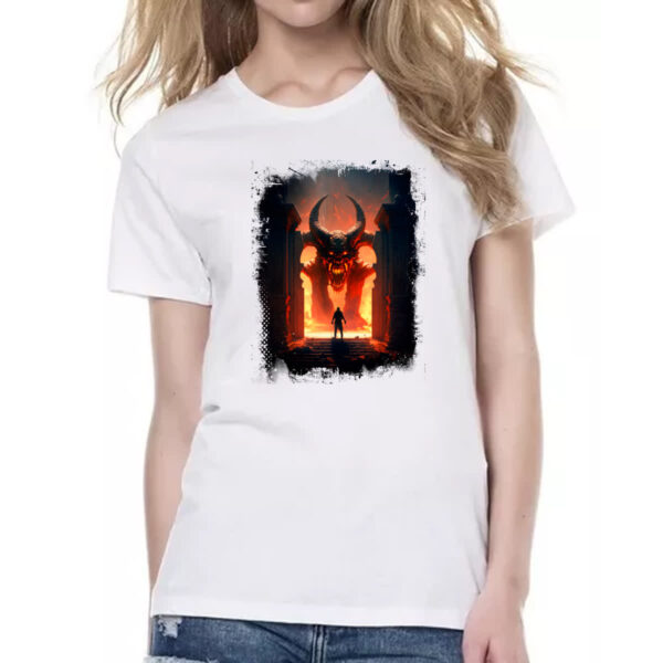 Camiseta Baby Look Portal do inferno 3 - Imagem 2