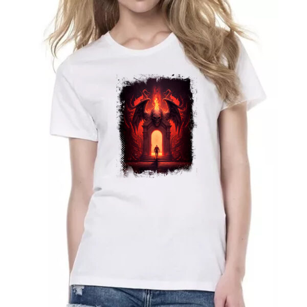 Camiseta Baby Look Portal do inferno 5 - Imagem 2