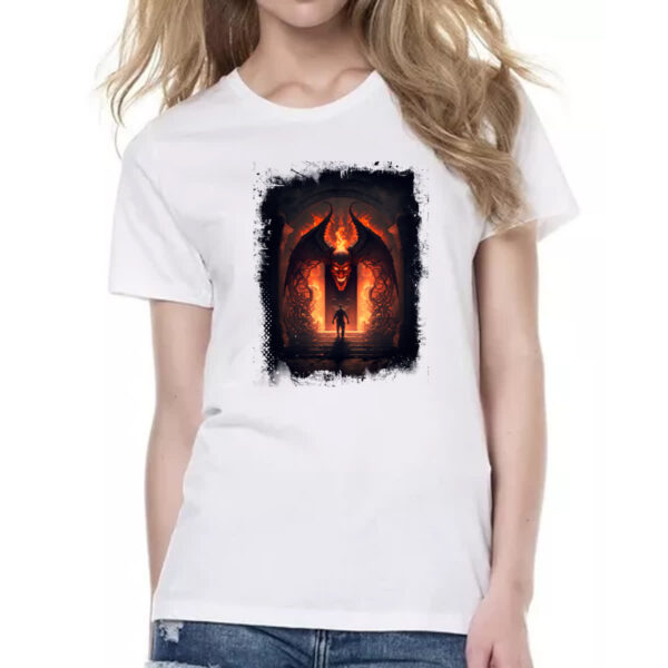 Camiseta Baby Look Portal do inferno 7 - Imagem 2