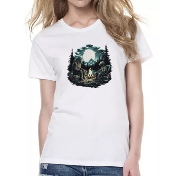 Camiseta Baby Look Pe Grande Acampamento Alien - Imagem 2