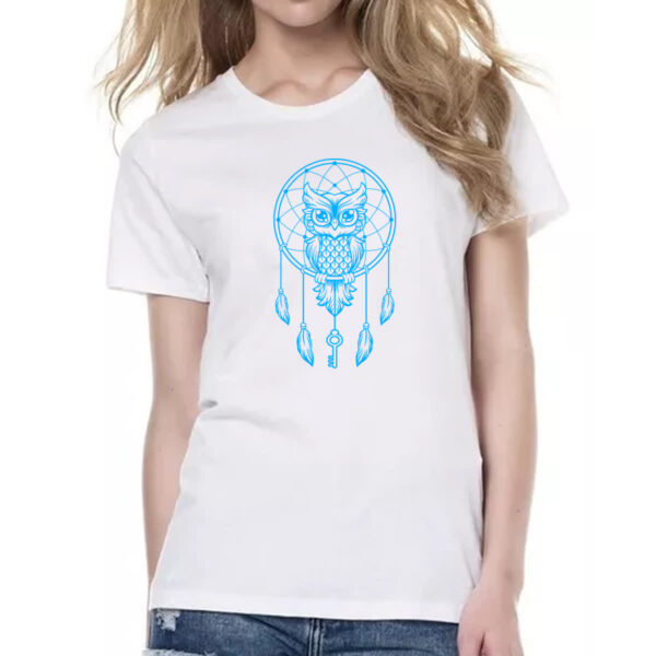 Camiseta Baby Look Apanhador de sonhos coruja - Imagem 2
