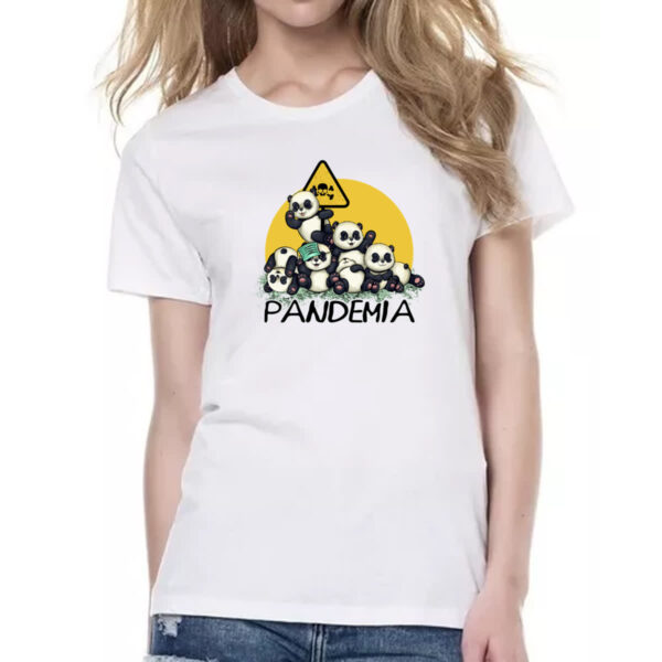Camiseta Baby Look Pandemia - Imagem 2
