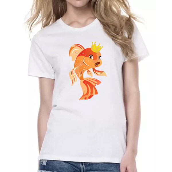 Camiseta Baby Look Peixinho dourado - Imagem 2