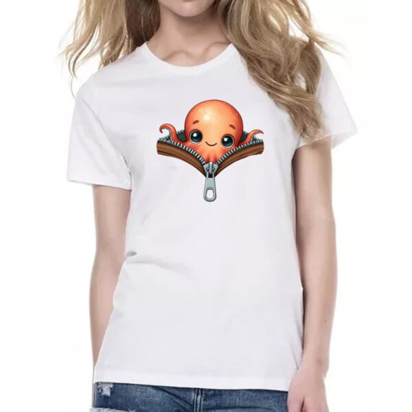 Camiseta Baby Look Polvo no ziper - Imagem 2